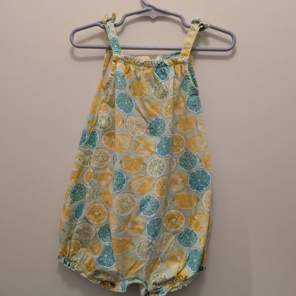 Carter's Citrus Print Lemon Lime 18 Month Romper